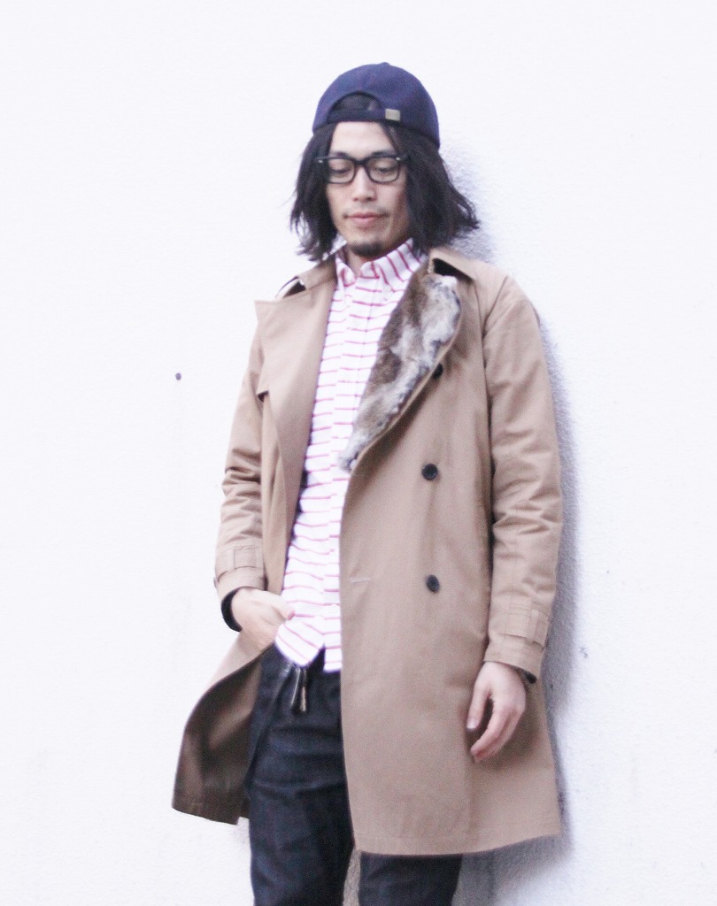 undecoated MAN FUR TRENCH COAT_f0212574_14263270.jpg