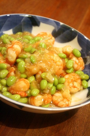 海老と枝豆の塩とろみ炒め_f0141419_7141515.jpg