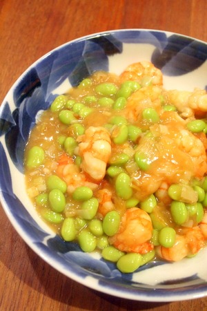 海老と枝豆の塩とろみ炒め_f0141419_7143763.jpg