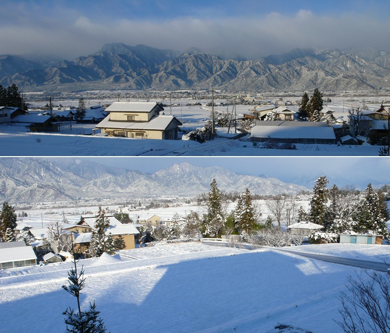 安曇野 雪原と影法師_a0212730_20525330.jpg