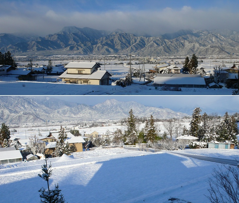 安曇野　雪原と影法師_a0212730_20525330.jpg