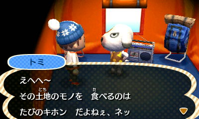 12 11 25 トミ キャンプ中 とびだせ どうぶつの森 フィレチキ村ブログ 12 11 25 トミ キャンプ中 とびだせ どうぶつの森 フィレチキ村ブログ