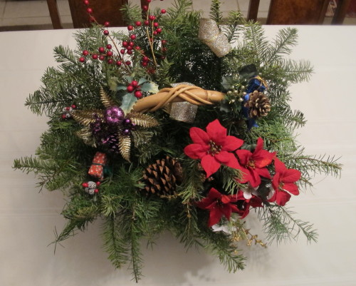 友達の手作りプレゼント クリスマス装飾品と干し柿 12 12 2012 やせっぽちソプラノのキッチン