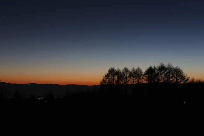 蓼科山・浅間山ほか　　冬の空・快晴と夕暮れと_c0035245_23321047.jpg