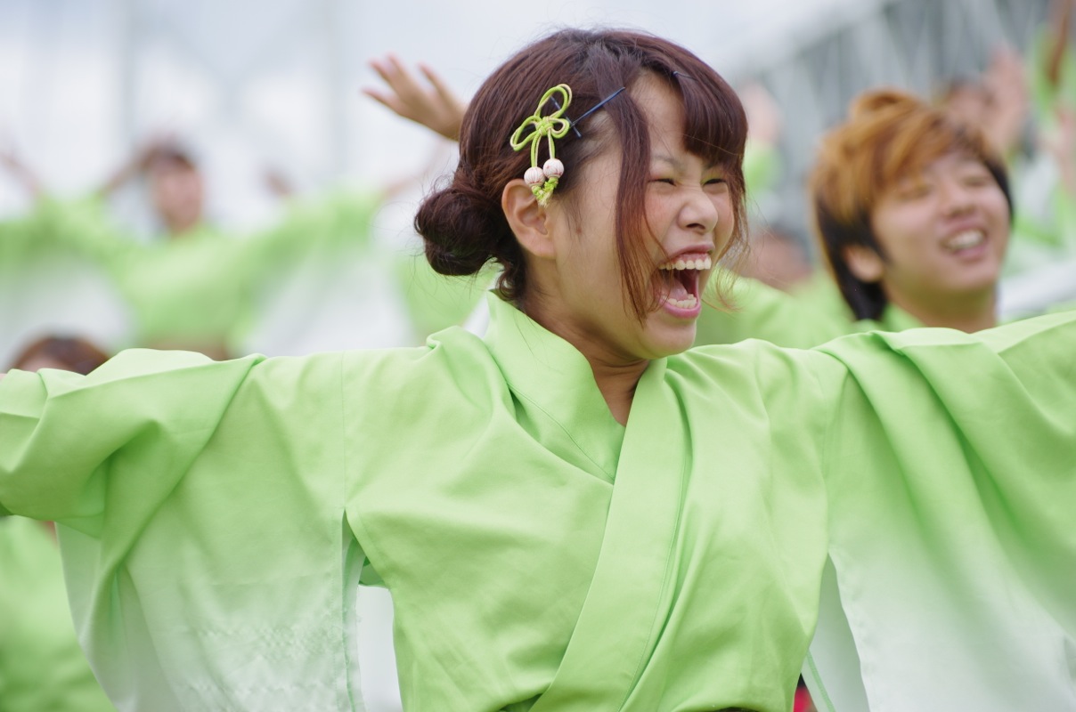 神戸よさこい２０１２本祭　２日目その８（大阪市立大学チーム「朱蘭」）_a0009554_094678.jpg