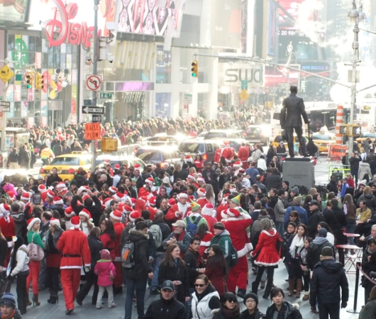 ニューヨークのサンタコンに地図初登場 SantaCon 2012_b0007805_10551249.jpg