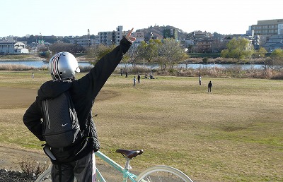 おにゃじとバキ “都知事選挙投票日に多摩川”を走る_b0166128_1144157.jpg
