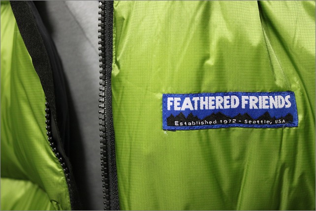 Feathered Friends グリーン/パープル Sサイズ ベスト Vネックフサフサベスト/Green Parks（グリーン パークス）の