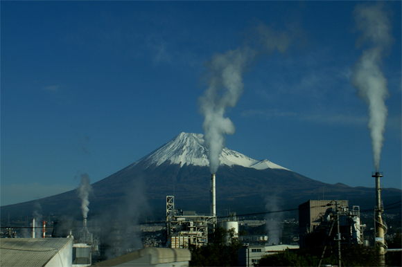 快晴富士山煙_c0147123_043852.jpg