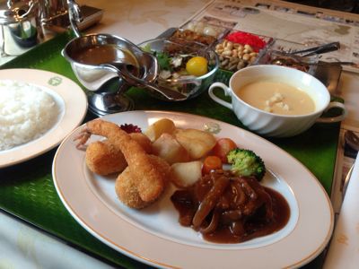 明治の洋食&カレーのセット@五島軒本店レストラン雪河亭。_d0156358_13172773.jpg