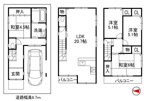 東大阪市若江東町 平成11年建築！オープンハウス情報♪_e0251265_19194161.png