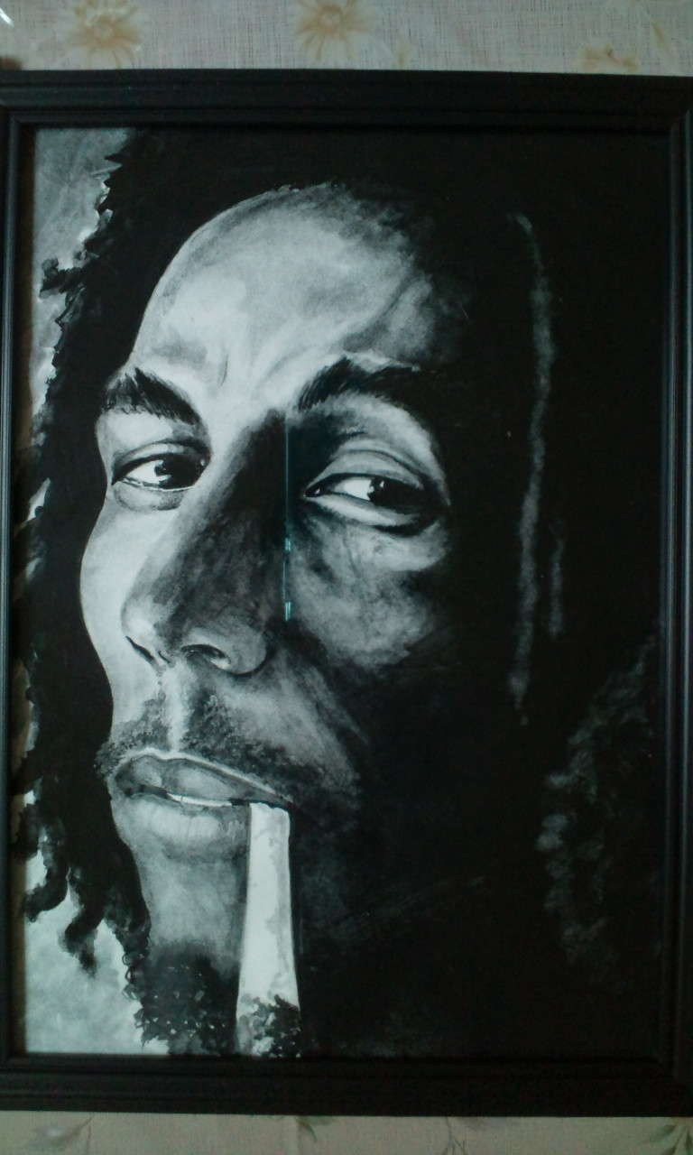 Bob Marley 30cm×20cm_e0200973_22401810.jpg