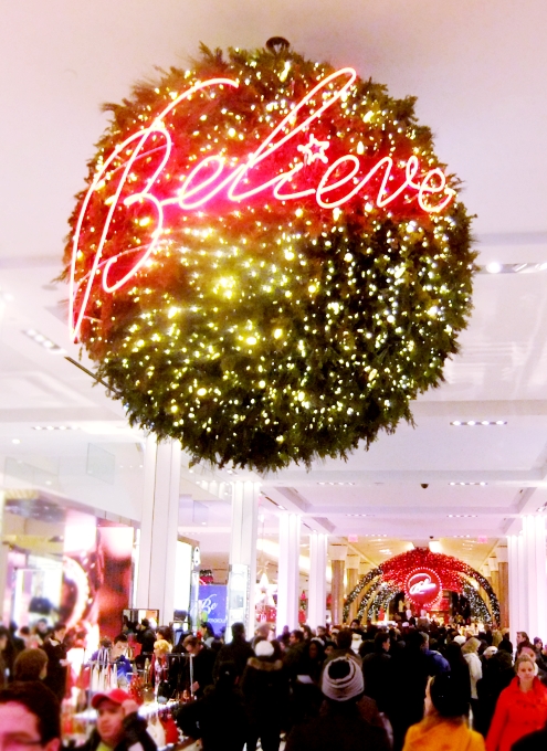 クリスマスのニューヨークを1単語で表現すると、\"Believe\"_b0007805_94221.jpg