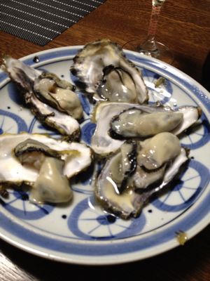 大浦浜の牡蠣_a0077071_15393546.jpg