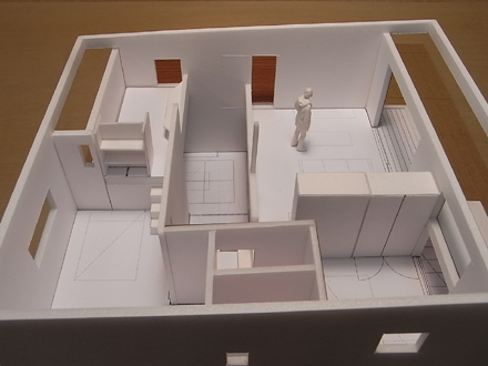 『香久池の家』 1:50で模型スタディ中_e0197748_1843483.jpg
