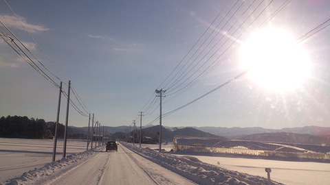 快晴の日の雪景色をどうぞ。_d0182179_19335786.jpg