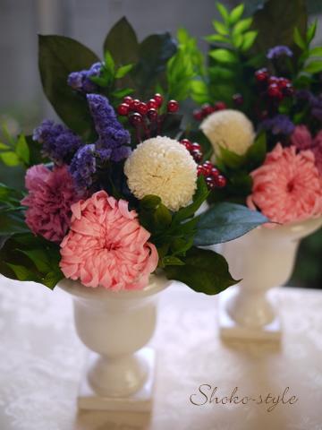 プリのお供え花_a0135999_21223486.jpg