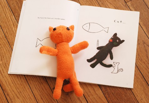 手袋で作った猫のぬいぐるみ_b0253205_9312334.jpg