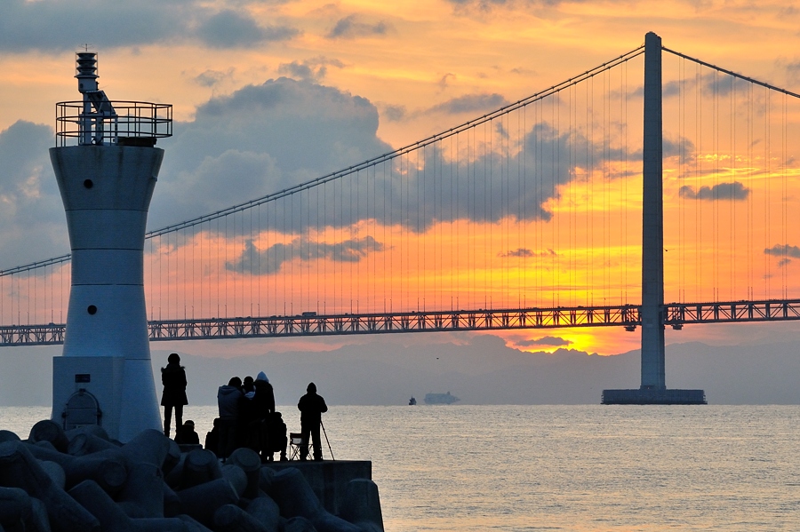 明石海峡大橋「初日の出」２０１３_d0148541_18202493.jpg