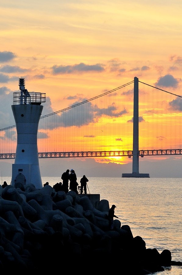 明石海峡大橋「初日の出」２０１３_d0148541_18213651.jpg