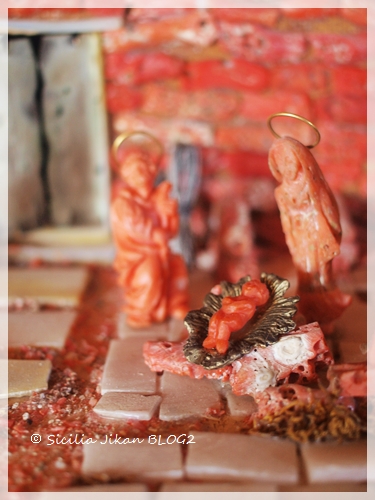 トラーパニの伝統工芸「赤珊瑚細工」＠リニーの塔博物館 : シチリア