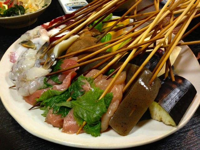 2012年　忘年会1　串揚げ　2段屋_c0141933_2332494.jpg