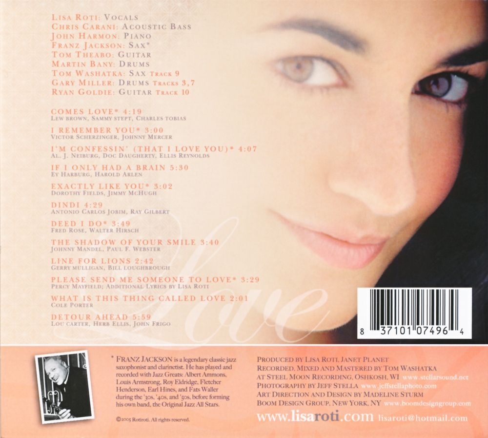 リサ・ロティ(Lisa Roti)「Comes Love」(2005) : 夜ごとの美女