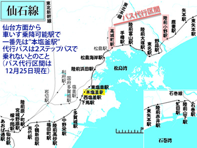 仙石線で塩釜へ 仙石線乗車2 どこにでも行こう車イス