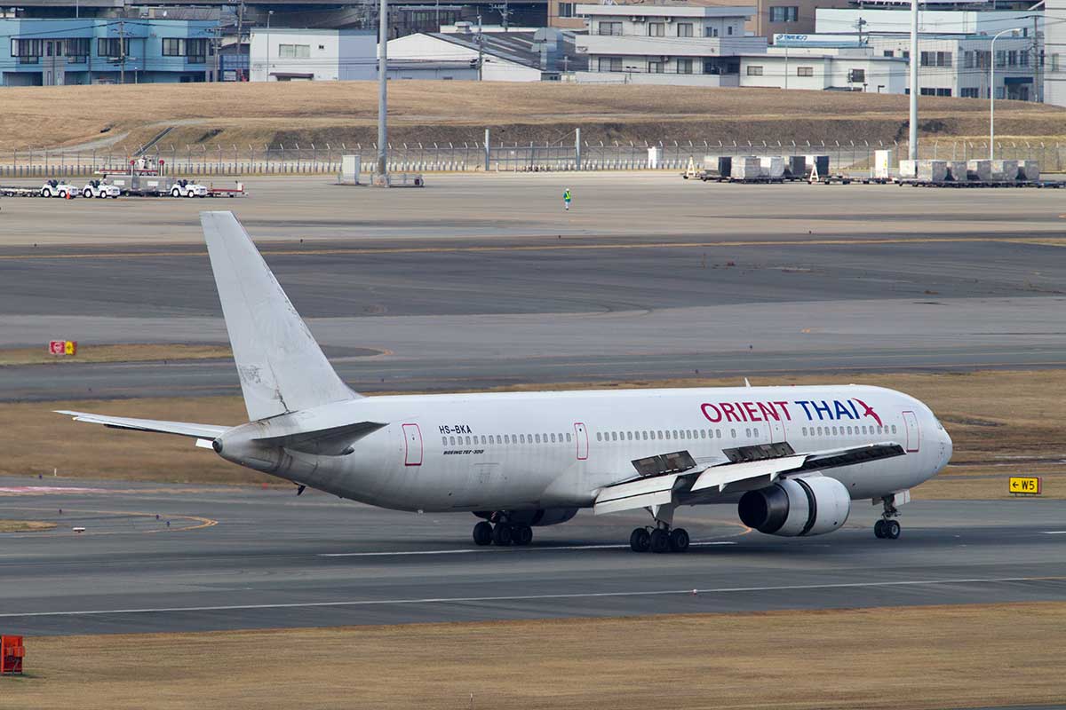 年末年始のチャーター便 オリエント タイ航空飛来 白兎の空