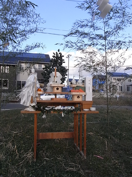 『公園の見える家』 着工~地鎮祭・地盤改良_e0197748_1495473.jpg