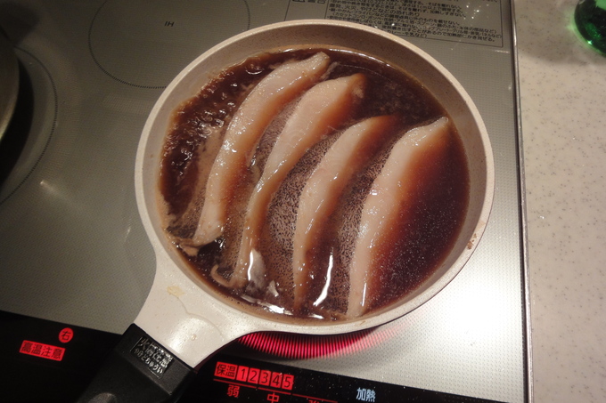 低カロリー晩ご飯、カラスカレイの煮付け作りました^^_e0221199_2244554.jpg