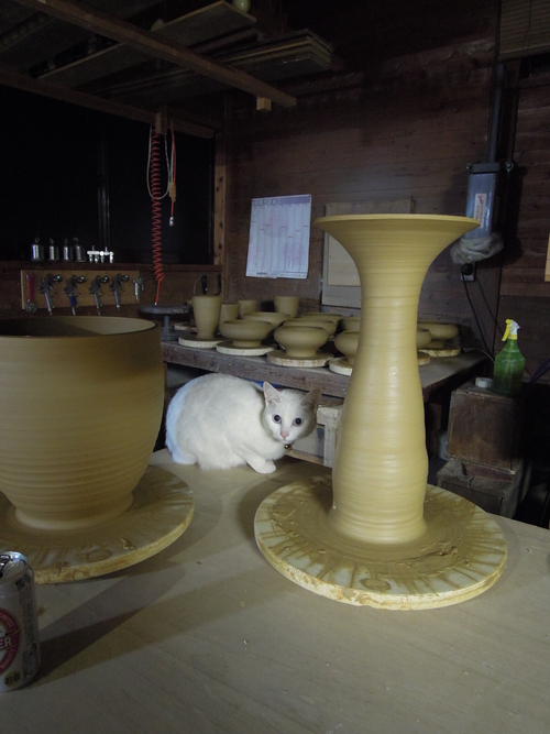 初釣り中止でロクロ作業_d0195183_20275560.jpg