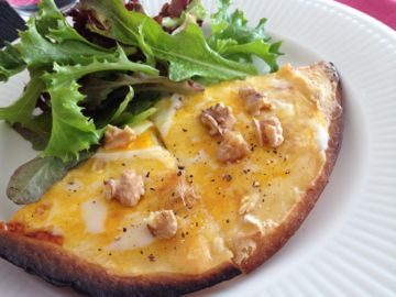 2013年料理教室1月 サーモンとサルサメヒカーナ チョコレートのヴァヴァロア 金柑のコンポート_e0134337_6495967.jpg