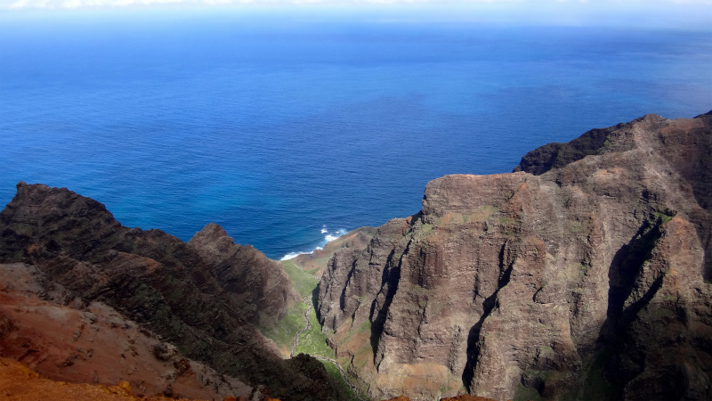 2013/01/09 Kauai island Trail Trip Day.3 Nu\'alolo Trail-Nu\'alolo Cliff trail-Awa\'awapuhi Trail_b0220886_12143612.jpg