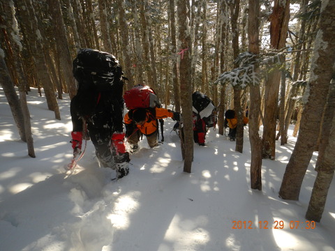 2012冬合宿 番外編 ワンダーランド鳳凰三山_d0237801_12315364.jpg