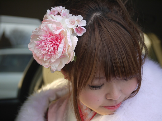 卒業式には桜…桜の髪飾り_a0123133_17205733.jpg
