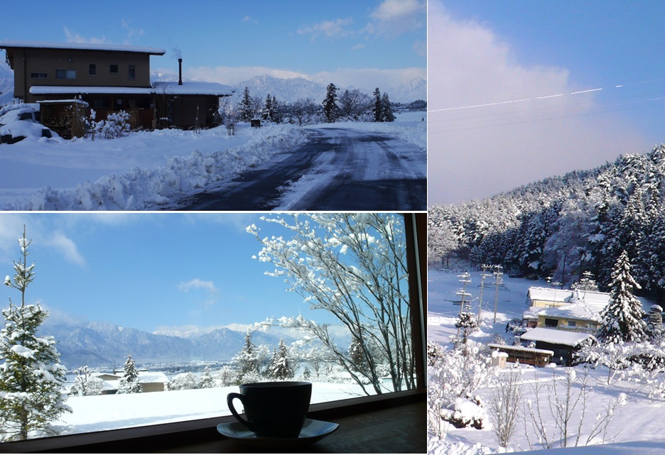 安曇野　青い空と雪景色_a0212730_19282268.jpg