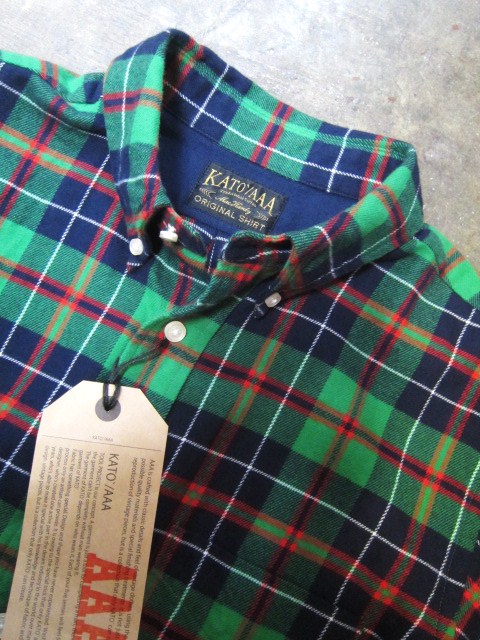 Kato AAA ・・・ CHECK FLANNEL B/D SHIRTS & JACKET ...etc_d0152280_18352450.jpg