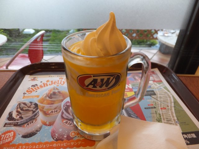 A Wでオレンジフロート 食べたもの徒然