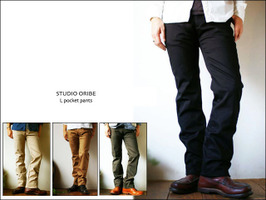 2013年春の入荷♪STUDIO ORIBE [スタジオオリベ] L POCKET PANTS [エルポケットパンツ]ストレッチパンツ  _f0051306_1745493.jpg