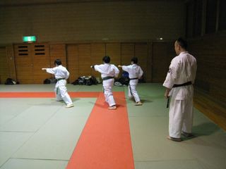 土曜日空手 体験と審査前最終稽古!_c0118332_236571.jpg