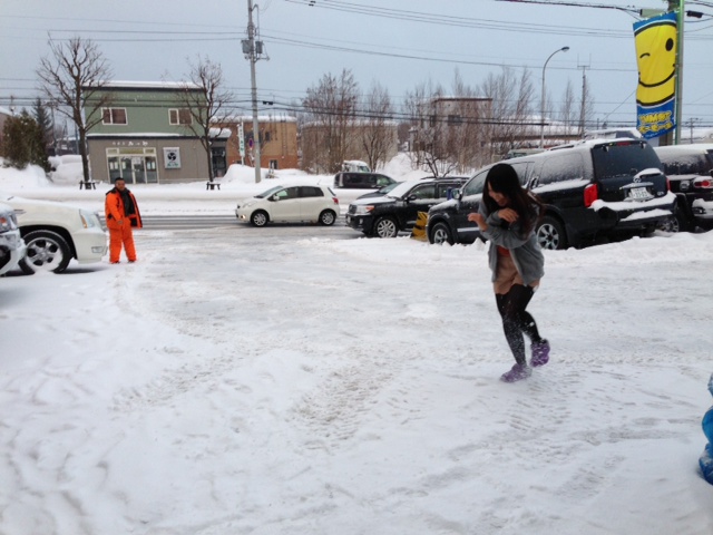 除雪中キングと阿部ちゃん雪合戦_b0127002_16272652.jpg