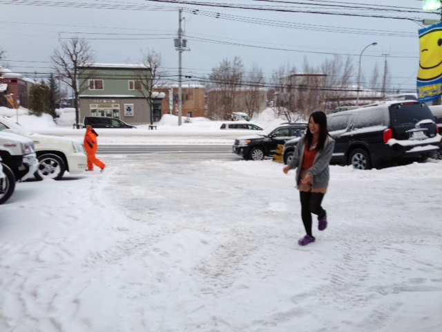 除雪中キングと阿部ちゃん雪合戦_b0127002_16272671.jpg