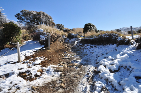 ２０１３年１月　初のくじゅう雪山&法華院１泊登山♪　１日目前半　～久住別れまで ～_e0314407_19332190.jpg