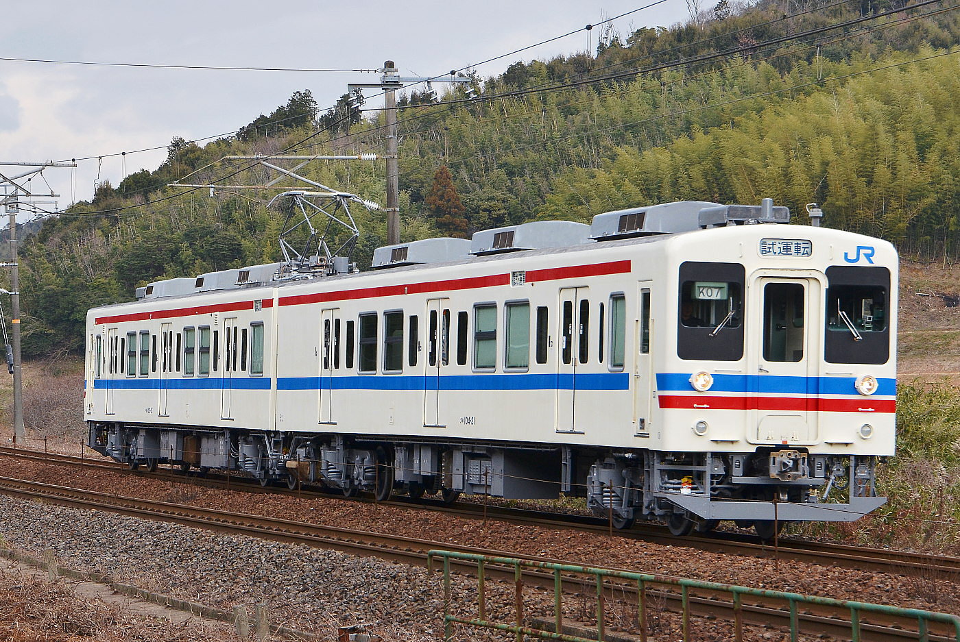 105系 K-07広島色で出場 : 団塊鉄ちゃん気紛れ撮影記