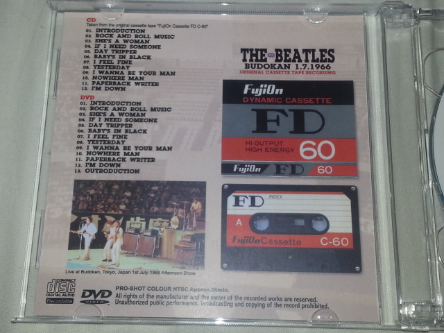 THE BEATLES / BUDOKAN 1.7.1966 AFTERNOON SHOW ORIGINAL CASSETTE TAPE RECORDING_b0042308_23244652.jpg