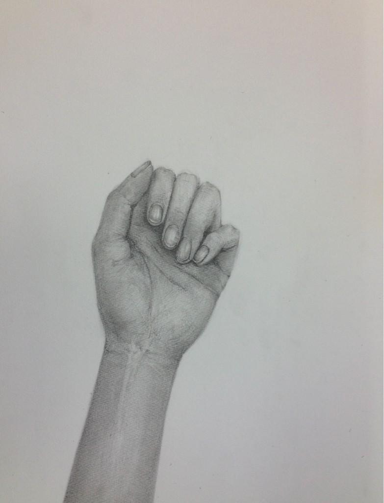 手と初めての色鉛筆画 Atelierkaoriogawaー小川香織絵画教室ー