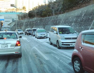 今朝の道路_c0092689_14292130.jpg