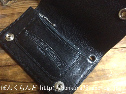 CHROME HEARTS 1ZIP LEATHER WALLET : ぼんくらんど