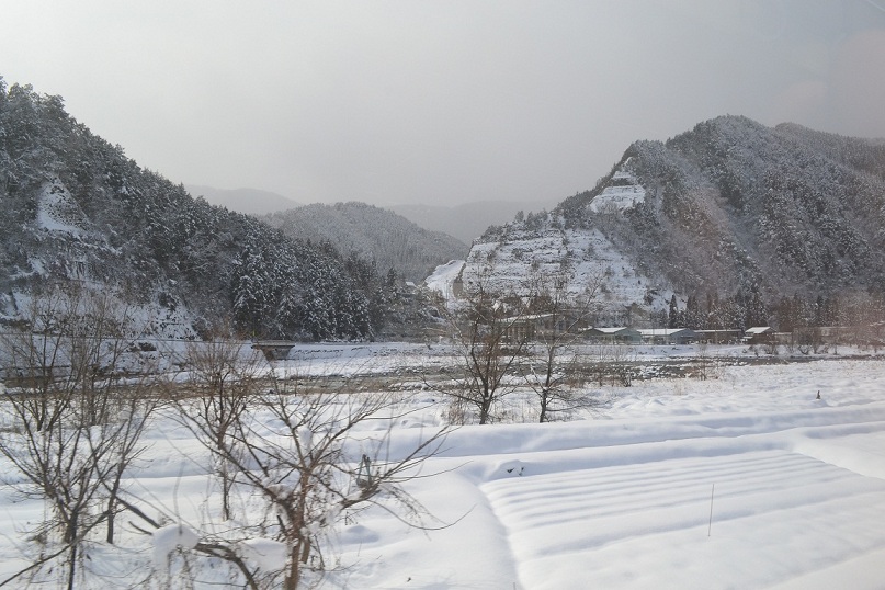 積雪の地域差(長良川鉄道の車窓から)_a0055650_9153095.jpg